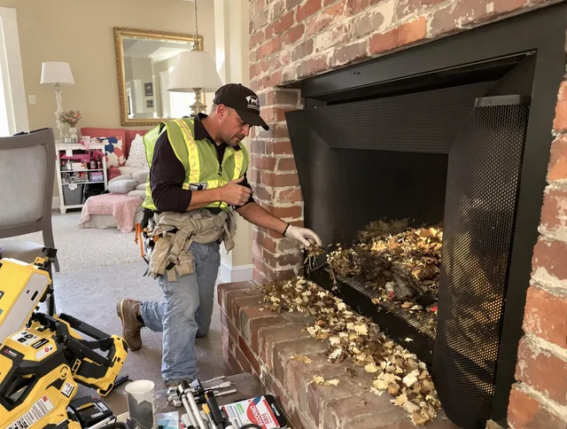 Safe screening installation by Canton Chimney Sweep in Canton, CT