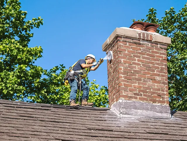 Canton Chimney Sweep performing an inspection with advanced tools in Canton, CT