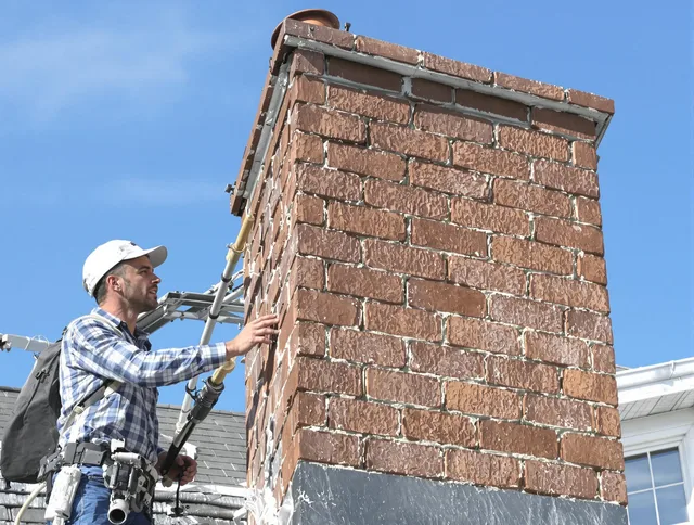 Brickwork for a chimney rebuild by Canton Chimney Sweep in Canton, CT