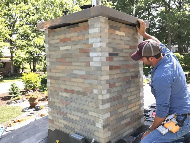 Canton Chimney Sweep completing a modern chimney remodel in Canton, CT