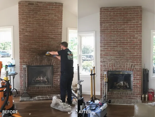 Finished chimney sweeping service by Canton Chimney Sweep in Canton, CT
