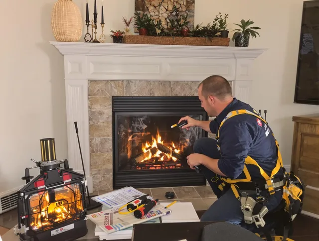 Safety-focused fireplace inspection by Canton Chimney Sweep in Canton, CT