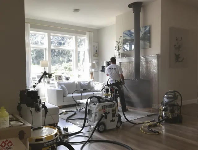 Soot removal service by Canton Chimney Sweep for a fireplace in Canton, CT